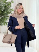 بارانی پشت سه دکمه کد 8497 - تصویر 7