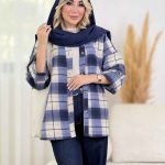شکت چهارخونه بغل سه دکمه کد 8516