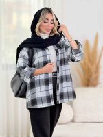 شکت چهارخونه بغل سه دکمه کد 8516 - تصویر 10