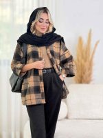 شکت چهارخونه بغل سه دکمه کد 8516 - تصویر 5