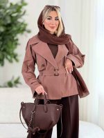 بارانی سرشانه پاگن نیلیا کد 8496 - تصویر 7