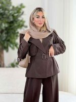 بارانی سرشانه پاگن نیلیا کد 8496 - تصویر 16