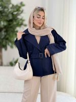 بارانی سرشانه پاگن نیلیا کد 8496 - تصویر 3