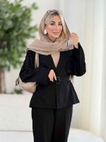 بارانی سرشانه پاگن نیلیا کد 8496 - تصویر 13