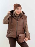 پافر پایین گت کلاه دار کد 8539 - تصویر 19