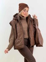پافر پایین گت کلاه دار کد 8539 - تصویر 13