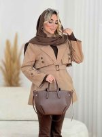 بارانی ژیله دو دکمه کد 8510 - تصویر 7