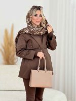 بارانی ژیله دو دکمه کد 8510 - تصویر 10