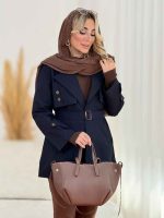 بارانی ژیله دو دکمه کد 8510 - تصویر 11