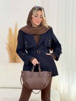 بارانی ژیله دو دکمه کد 8510 - تصویر 2