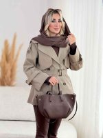 بارانی سرشانه پاگن آتریسا کد 8521 - تصویر 12