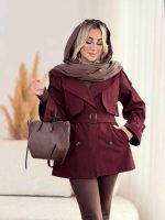 بارانی سرشانه پاگن آتریسا کد 8521 - تصویر 5