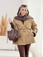 بارانی سرشانه پاگن آتریسا کد 8521 - تصویر 14