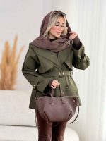 بارانی سرشانه پاگن آتریسا کد 8521 - تصویر 16