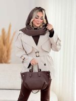 بارانی سرشانه پاگن آتریسا کد 8521 - تصویر 8