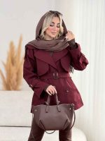 بارانی سرشانه پاگن آتریسا کد 8521 - تصویر 17