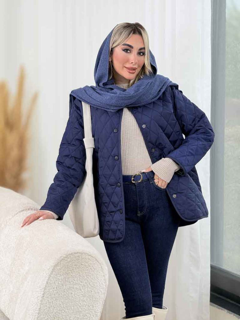 کاپشن لوزی دوزی مهتا کد 8563