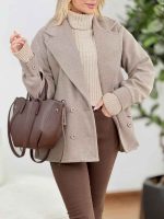 پالتو مچ دار جیب نما کد8585 - تصویر 2