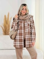 شکت چهارخونه دو جیب کد 8411 - تصویر 23