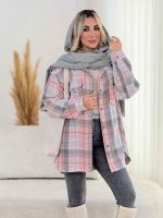 شکت چهارخونه دو جیب کد 8411 - تصویر 18