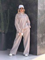 ست سوئیشرت و شلوار مغزی دوزی کد 8604 - تصویر 2