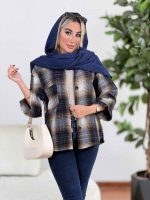 شکت چهارخونه سرآستین پاگن کد 8631 - تصویر 13