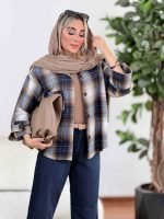 شکت چهارخونه سرآستین پاگن کد 8631 - تصویر 5