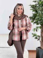 شکت چهارخونه سرآستین پاگن کد 8631 - تصویر 2