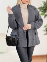 پالتو مچ دار جیب نما کد8585 - تصویر 6