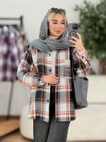 شکت چهارخونه تک جیب نیلا کد 8632 - تصویر 5