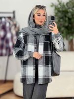 شکت چهارخونه تک جیب نیلا کد 8632 - تصویر 12