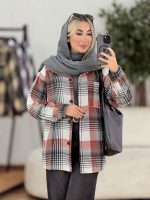 شکت چهارخونه تک جیب نیلا کد 8632 - تصویر 15