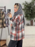 شکت چهارخونه تک جیب نیلا کد 8632 - تصویر 18