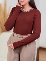 بافت یقه نگین دار کد 8425 - تصویر 7