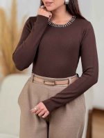 بافت یقه نگین دار کد 8425 - تصویر 9