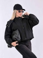 بارانی کلاه دار پایین گت کد 8501 - تصویر 4