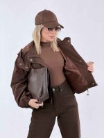 بارانی کلاه دار پایین گت کد 8501 - تصویر 3