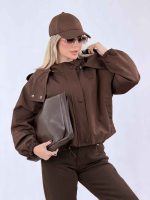 بارانی کلاه دار پایین گت کد 8501 - تصویر 21
