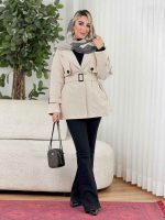 بارانی ژیله دار آیسان کد 8640 - تصویر 4