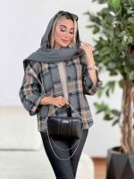 شکت چهارخونه سرآستین پاگن کد 8631 - تصویر 10