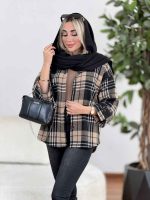 شکت چهارخونه سرآستین پاگن کد 8631 - تصویر 6