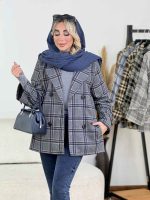 پالتو چهارخونه آرمیلا کد 8684 - تصویر 2
