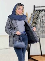 پالتو چهارخونه آرمیلا کد 8684 - تصویر 13