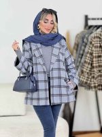 پالتو چهارخونه آرمیلا کد 8684 - تصویر 15