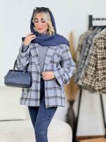 پالتو چهارخونه آرمیلا کد 8684 - تصویر 19