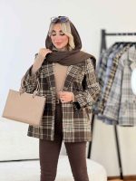 پالتو چهارخونه آرمیلا کد 8684 - تصویر 12