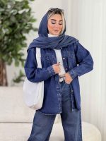 جین برش دار محنا کد 8690