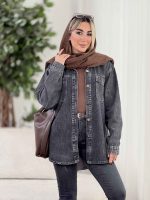 جین برش دار محنا کد 8690 - تصویر 11