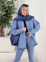جین برش دار محنا کد 8690 - تصویر 5