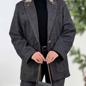 پالتو آستین سه دکمه یسنا کد 8587